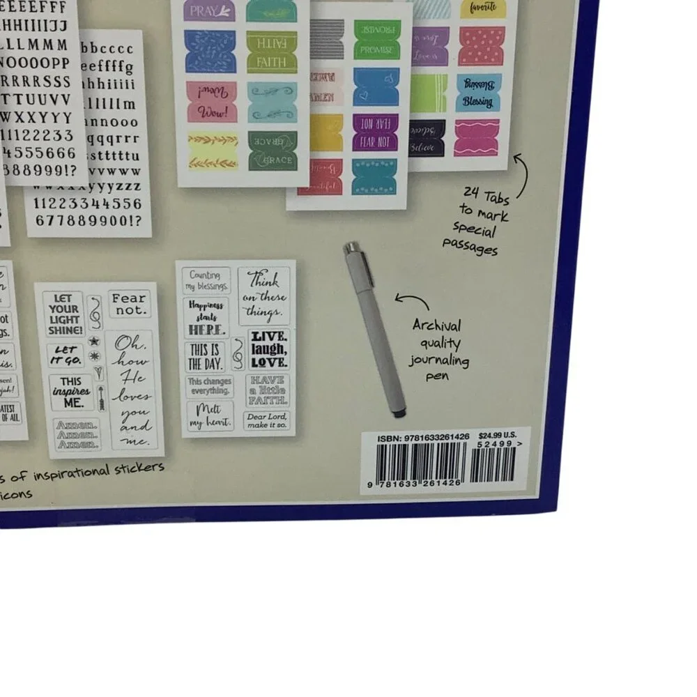 Bible‎ Journaling Kit Stickers Colored Pencils Case Ellie Claire NEW